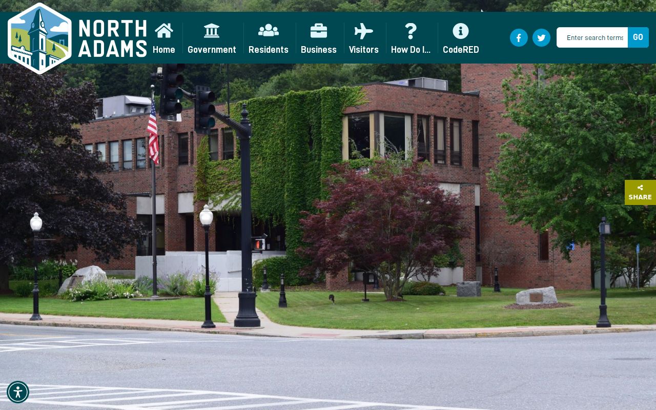 North Adams city public safety page used for North Adams warrant records questions